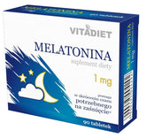 Melatonin 1mg 90 tab VITADIET erholsamen Schlaf - Biogo.de